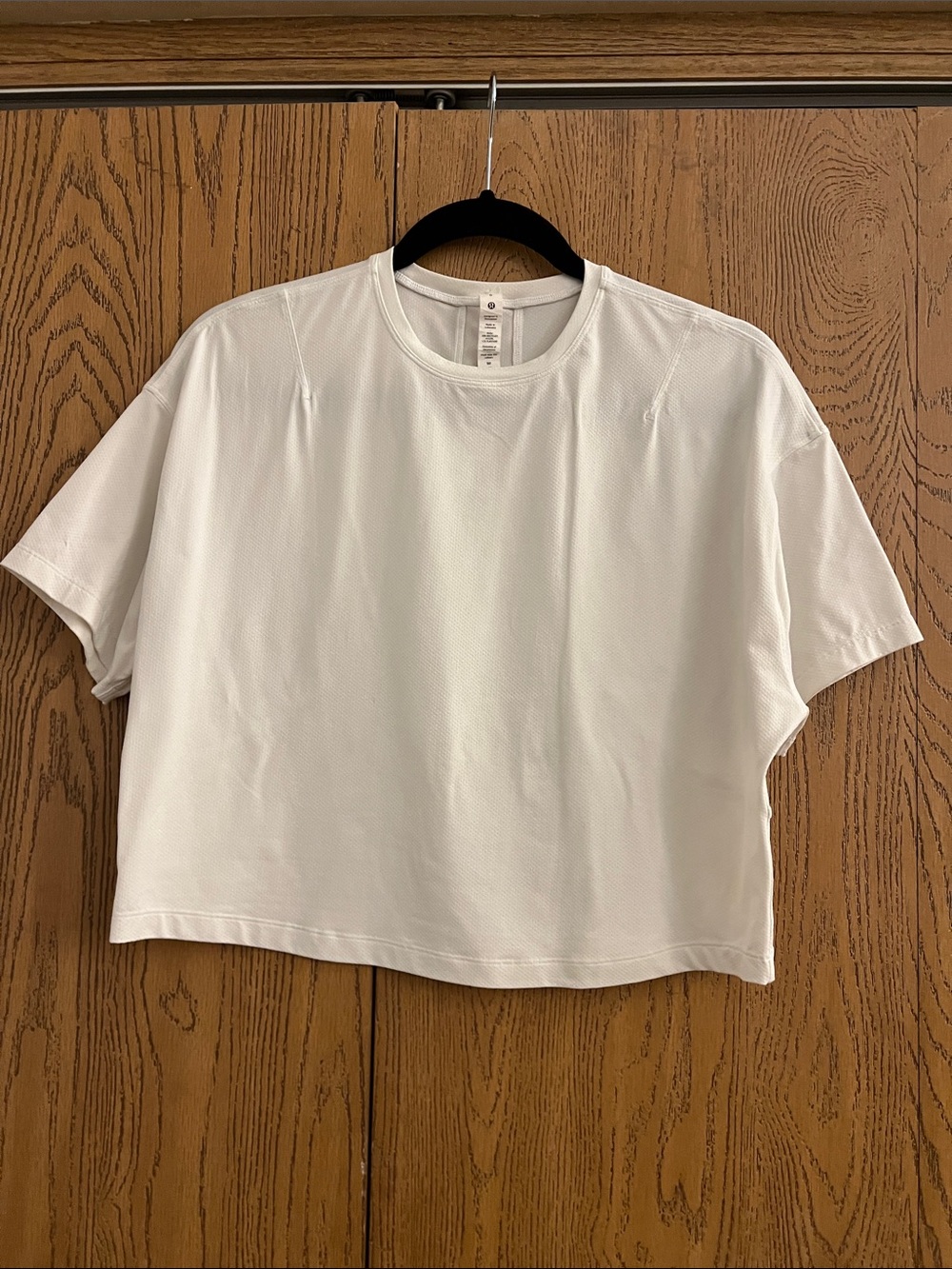 lululemon athletica White Boxy Crew Crop Top